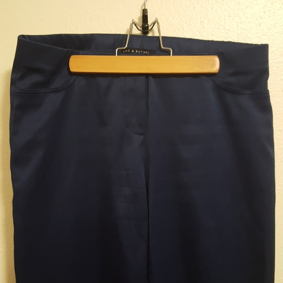 Zac & Rachel blue size 8 cropped pant - Picture 4 of 7